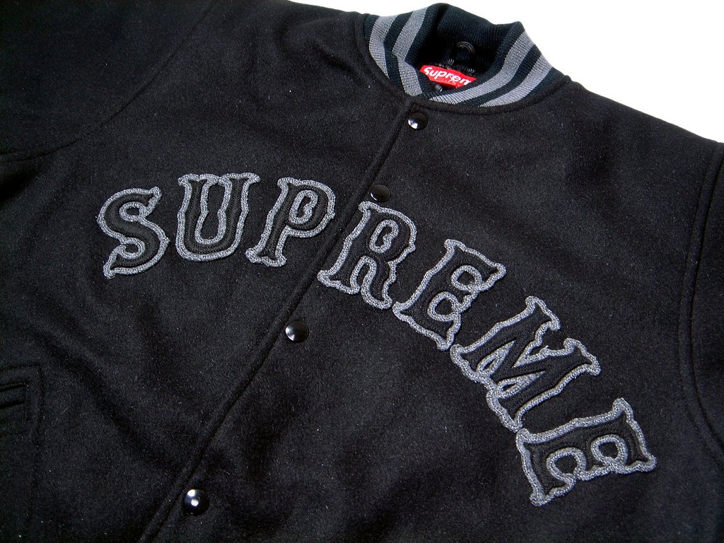supreme baseball jacket