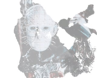 Pinhead picture manipulated by Loki. DISCLAIMER: Pinhead belongs to Clive Barker, not me.
