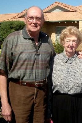 45er Desmond Kinnersley and his wife Betty