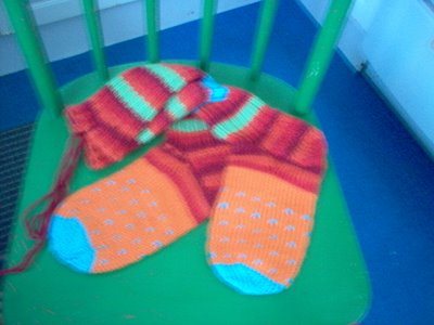 Woollen socks for Susanna by Anneli
