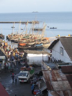 View from hotel in Stone Town