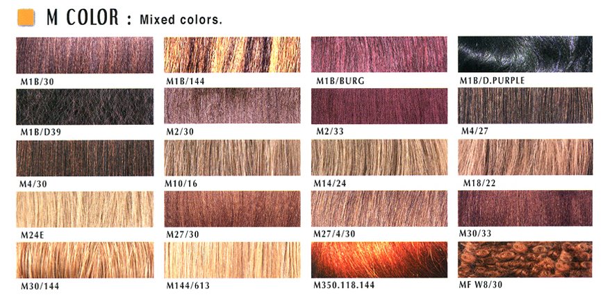 Janet Collection Color Chart