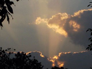 Sinrise in Maizgram, a village in south Assam