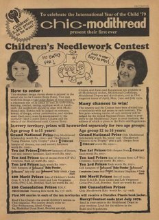 Chic-Modithread Children's Needlework Contest