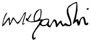 Gandhi's Signature