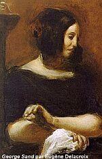 George Sand per Eugène Delacroix