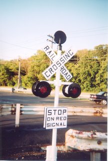 crossing railroad miniature park signal amusement signals melrose kiddieland 2006 usa illinois july eddie rail fan