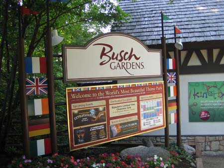Malcolm S America Trip Busch Gardens Williamsburg Europe