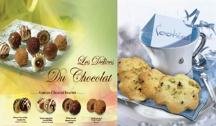 La Pâtisserie Masmoudi, bien connue par ses délices traditionnels, se fait aussi dans la fabrication des COOKIES et du CHOCOLAT Fourré, qui se distinguent