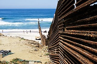 Tijuana , Mexico-U.S.A. Border fence