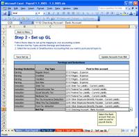 Microsoft Small Business Accounting Software (SBA) Excel Payroll