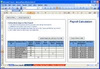 Microsoft Small Business Accounting Software (SBA) Excel Payroll