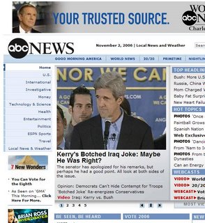 ABC News Agrees With Kerry- Troops Are Dumb