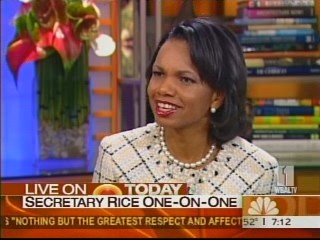 Condi on the Today Show with Matt Lauer