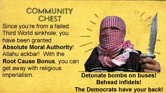 Islamic terrorist Absolute Moral Authority card