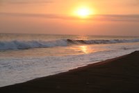 Solnedgang i Stillehavet