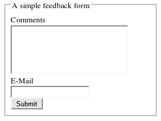A simple form.