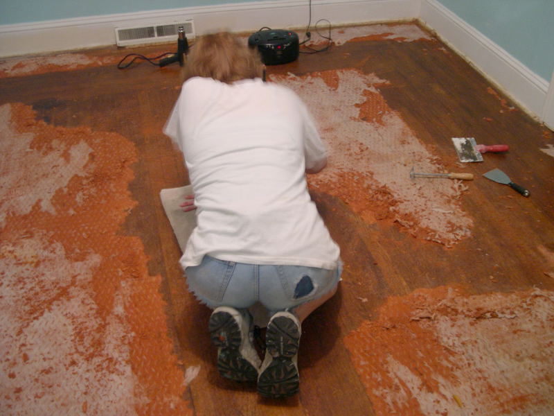 removing carpet padding | Saved By The