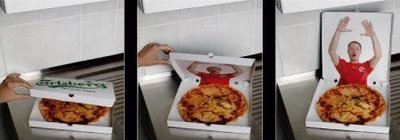 caja pizza marketing de emboscada