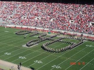While I'm sure the first day of band practice is hysterical, 'Script Ohio' is one of the coolest college traditions anywhere