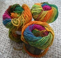 Rainbow yarn for a bag