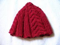 Cabled Baby Hat