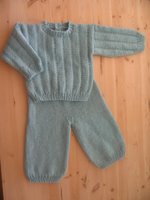 Finished Teal Layette