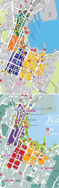Comparing the old and new 'quarters' of downtown Wellington
