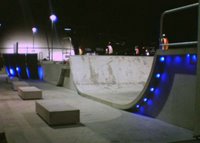 Waitangi Park skatepark after dark