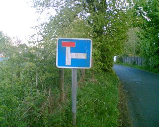 Road Sign on Donegore Hill