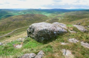 A big rock in the Antrim hills