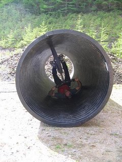 Upside down in the pipe on the bike