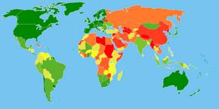 A liberdade no mundo (2006), mapa detalhado