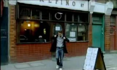 There should be an 'as featured in the Smile video' poster in the window