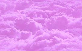 Pink clouds, such as God might choose were he to be shagging Paris Hilton, for example.