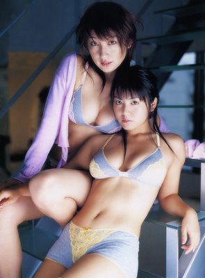sexy asian duo in underwear