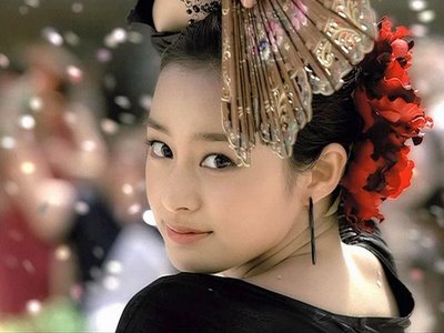 beautiful japanese girl in a kimono