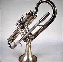 One of Gillespie's trumpets will be sold at the auction