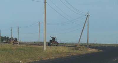 Caravan of Tractors in Grant County