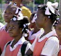 Écolières en Haïti
