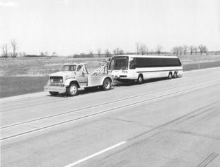 1974 GM Transbus Prototype - Milford Proving Grounds Towing