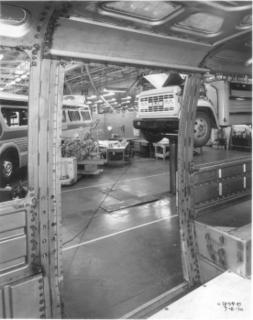 Transbus Modular Frame inside GM Truck & Bus Prototype Garage