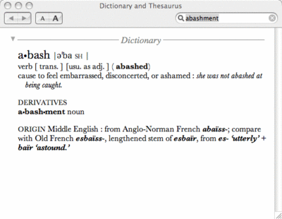 Dictionary application