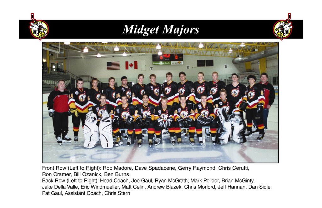 PITTSBURGH HORNETS MIDGET MAJOR AAA HOCKEY TEAM, HISTORICAL