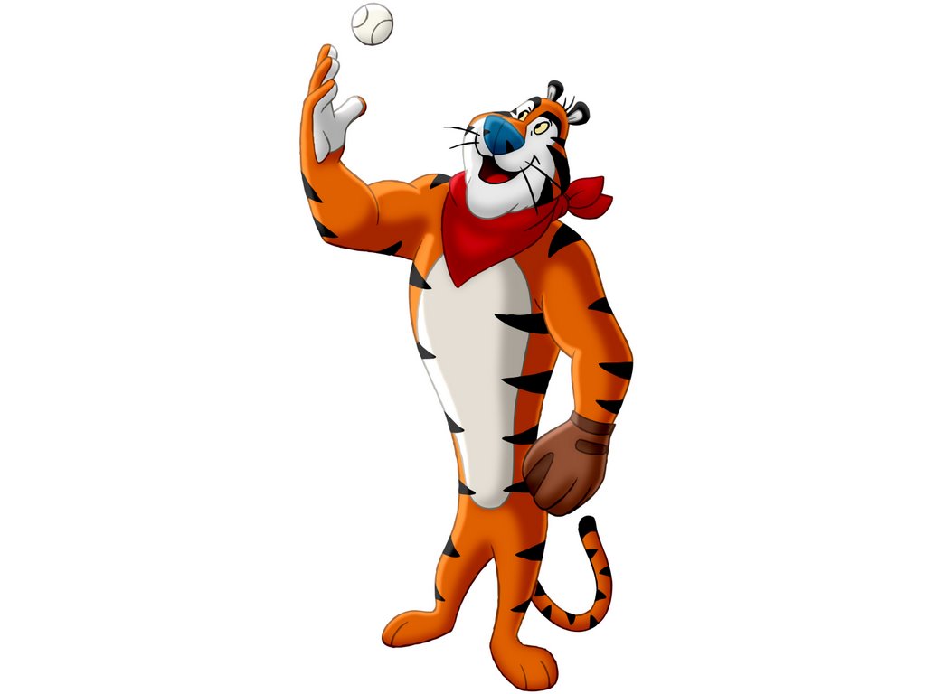 Tony the Tiger - from rough to final colour.