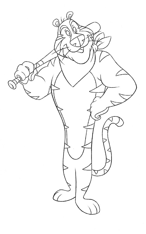 tony the tiger coloring page