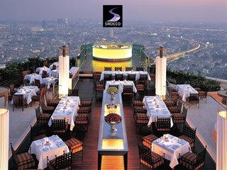 Sirocco is The Best Luxurious Restaurant in Lebua at State Tower Hotel Bangkok, Thailand