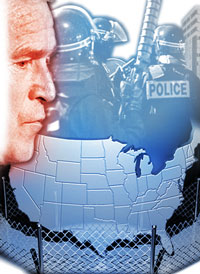 bush prepares to impose martial law