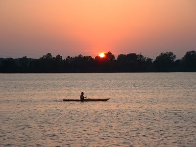 Sunset Canoeing