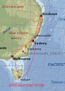 kaart australie
